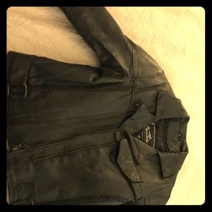 Bulletproof brand 100% leather motorcycle jacket